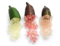 Box da 250 gr di Finger Lime verde a polpa bianca biologico
